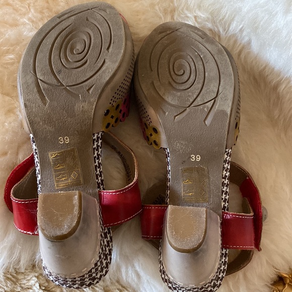 Spring Step L’Artiste Mixed Fabric & Leather Tooling Sz 39 (8.5) - Picture 11 of 13